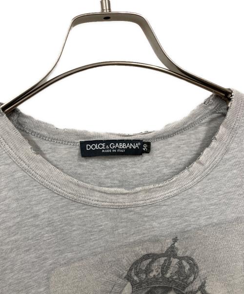 DOLCE & GABBANA（ドルチェ＆ガッバーナ）DOLCE & GABBANA (ドルチェ＆ガッバーナ) Tシャツ グレー サイズ:50の古着・服飾アイテム
