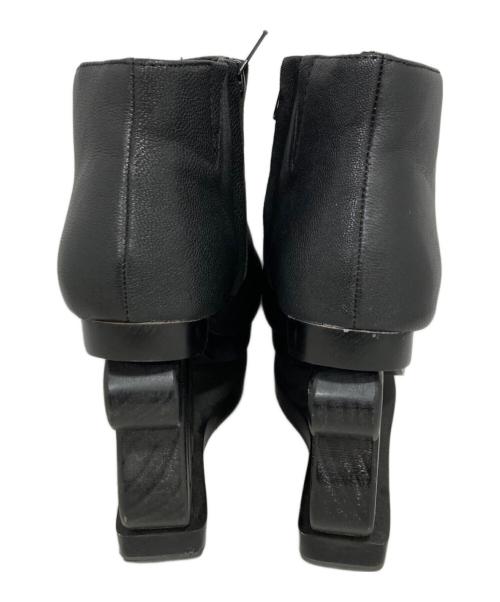 Jeffrey Campbell（ジェフリーキャンベル）Jeffrey Campbell (ジェフリーキャンベル) スケートヒール オープントゥ ブーツ ブラック サイズ:24.5の古着・服飾アイテム
