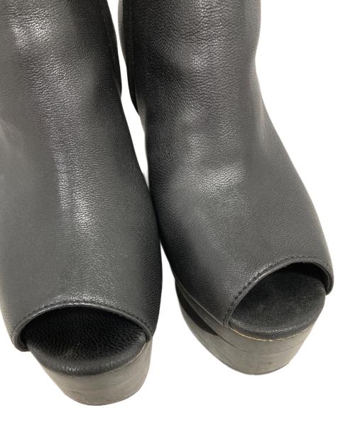 Jeffrey Campbell（ジェフリーキャンベル）Jeffrey Campbell (ジェフリーキャンベル) スケートヒール オープントゥ ブーツ ブラック サイズ:24.5の古着・服飾アイテム