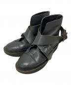 Y'sワイズ）の古着「belted boots」｜ブラック
