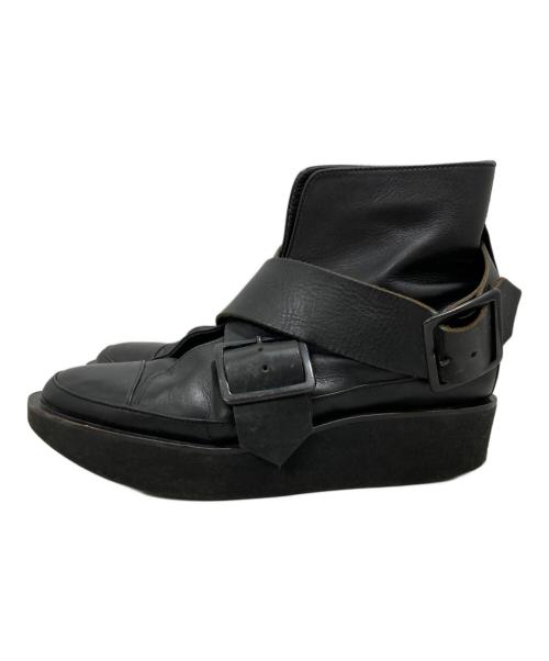 Y's（ワイズ）Y's (ワイズ) belted boots ブラック サイズ:5の古着・服飾アイテム