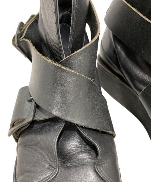 Y's（ワイズ）Y's (ワイズ) belted boots ブラック サイズ:5の古着・服飾アイテム