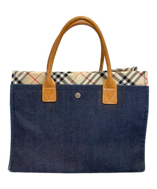 BURBERRY BLUE LABEL（バーバリー ブルー レーベル）BURBERRY BLUE LABEL (バーバリー ブルー レーベル) トートバッグ ネイビーの古着・服飾アイテム