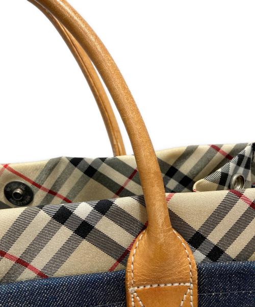 BURBERRY BLUE LABEL（バーバリー ブルー レーベル）BURBERRY BLUE LABEL (バーバリー ブルー レーベル) トートバッグ ネイビーの古着・服飾アイテム
