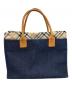 BURBERRY BLUE LABEL (バーバリー ブルー レーベル) トートバッグ ネイビー：8000円