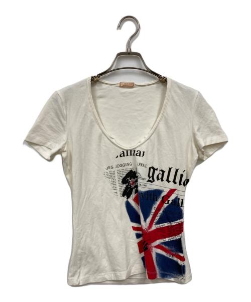 GALLIANO（ガリアーノ）GALLIANO (ガリアーノ) Tシャツ ホワイト サイズ:Sの古着・服飾アイテム