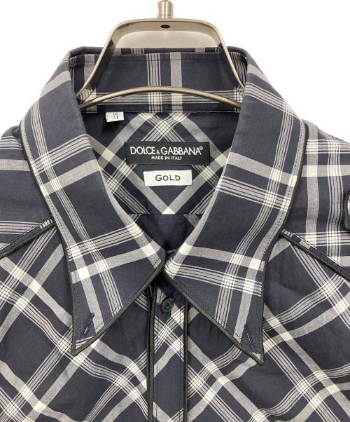 DOLCE & GABBANA（ドルチェ＆ガッバーナ）DOLCE & GABBANA (ドルチェ＆ガッバーナ) 長袖シャツ ブラック サイズ:41の古着・服飾アイテム