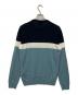 EMPORIO ARMANI (エンポリオ アルマーニ) ニット ネイビー×スカイブルー サイズ:M：7000円