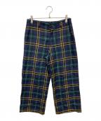 COMME des GARCONS COMME des GARCONSコムデギャルソン コムデギャルソン）の古着「チェックパンツ」｜ネイビー×グリーン