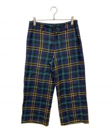 COMME des GARCONS COMME des GARCONS（コムデギャルソン コムデギャルソン）の古着「チェックパンツ」｜ネイビー×グリーン