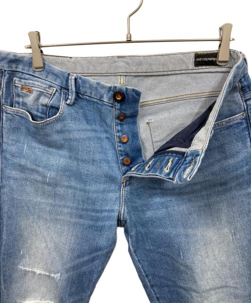 EMPORIO ARMANI（エンポリオ アルマーニ）EMPORIO ARMANI (エンポリオ アルマーニ) デニムパンツ ブルー サイズ:W33の古着・服飾アイテム