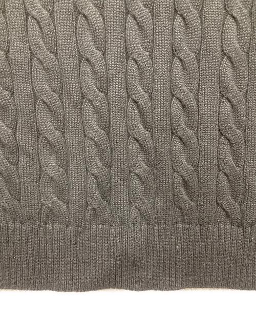 POLO RALPH LAUREN（ポロ・ラルフローレン）POLO RALPH LAUREN (ポロ・ラルフローレン) ハーフジップケーブルニット ブラック サイズ:Mの古着・服飾アイテム