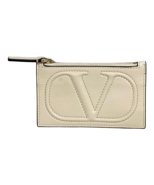 VALENTINO GARAVANI（ヴァレンティノ・ガラヴァーニ）VALENTINO GARAVANI (ヴァレンティノ・ガラヴァーニ) カードケース ベージュの古着・服飾アイテム