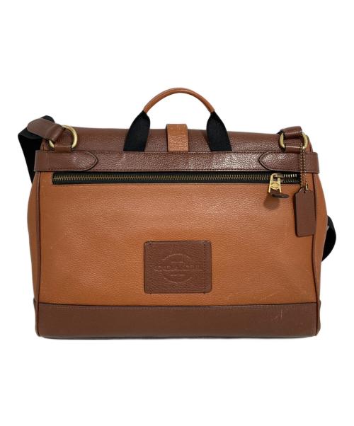 COACH（コーチ）COACH (コーチ) カラーブロックメッセンジャーバッグ ブラウンの古着・服飾アイテム