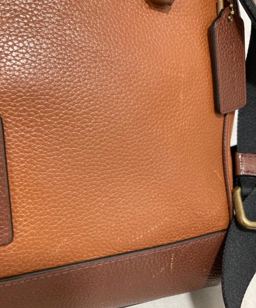 COACH（コーチ）COACH (コーチ) カラーブロックメッセンジャーバッグ ブラウンの古着・服飾アイテム