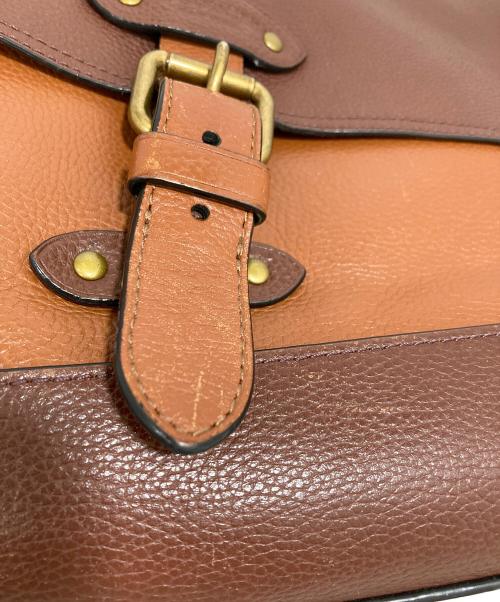 COACH（コーチ）COACH (コーチ) カラーブロックメッセンジャーバッグ ブラウンの古着・服飾アイテム