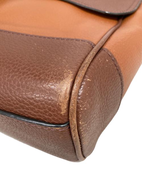 COACH（コーチ）COACH (コーチ) カラーブロックメッセンジャーバッグ ブラウンの古着・服飾アイテム