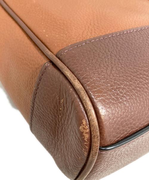 COACH（コーチ）COACH (コーチ) カラーブロックメッセンジャーバッグ ブラウンの古着・服飾アイテム