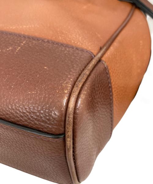 COACH（コーチ）COACH (コーチ) カラーブロックメッセンジャーバッグ ブラウンの古着・服飾アイテム