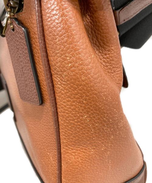 COACH（コーチ）COACH (コーチ) カラーブロックメッセンジャーバッグ ブラウンの古着・服飾アイテム