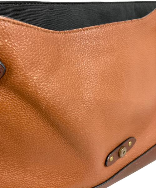 COACH（コーチ）COACH (コーチ) カラーブロックメッセンジャーバッグ ブラウンの古着・服飾アイテム