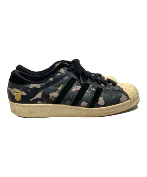adidas（アディダス）adidas (アディダス) UNDEFEATED (アンディフィーテッド) BAPE BY A BATHING APE (ベイプバイアベイシングエイプ) スニーカー ブラック サイズ:26.5の古着・服飾アイテム
