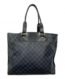 LOUIS VUITTON（ルイ ヴィトン）の古着「ダミエ・コバルト カバ・ヴォワヤージュ トート」｜ネイビー