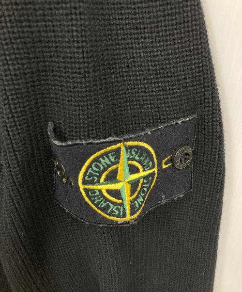 STONE ISLAND（ストーンアイランド）STONE ISLAND (ストーンアイランド) ドライバーズニット ブラック サイズ:Lの古着・服飾アイテム