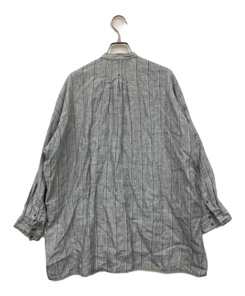 FIL DE FER（フィルデフェール）FIL DE FER (フィルデフェール) リネンシャツ グレー サイズ:Fの古着・服飾アイテム