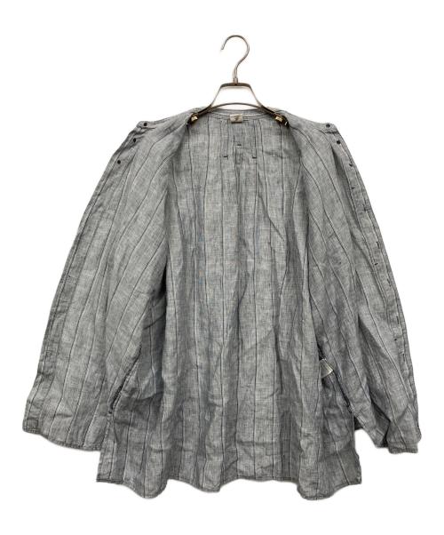 FIL DE FER（フィルデフェール）FIL DE FER (フィルデフェール) リネンシャツ グレー サイズ:Fの古着・服飾アイテム