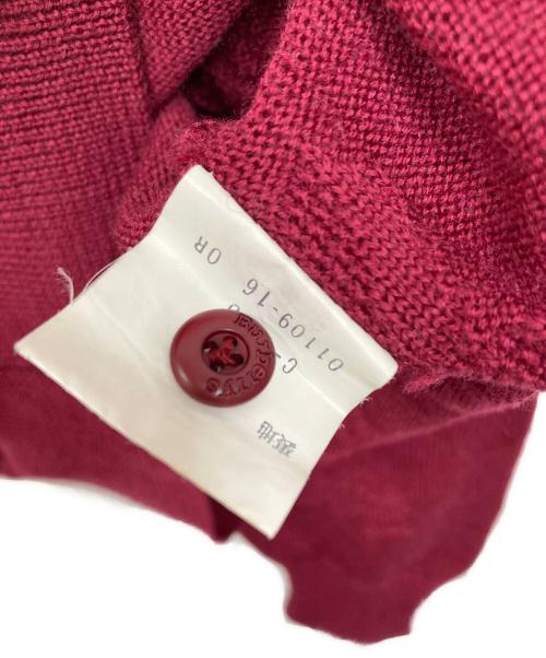 Burberry's（バーバリーズ）Burberry's (バーバリーズ) ホースロゴカーディガン レッド サイズ:Mの古着・服飾アイテム