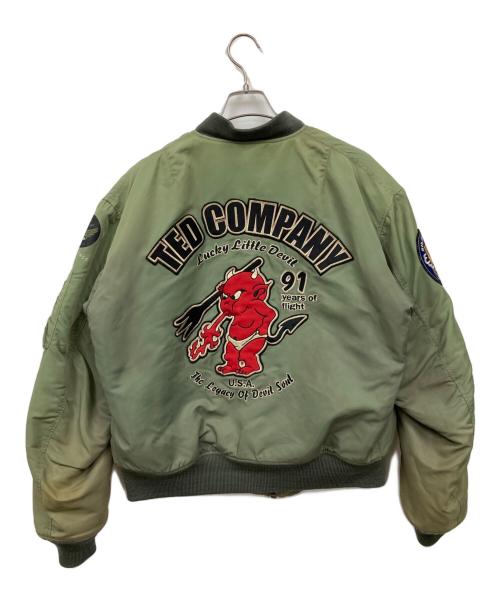 TED COMPANY（テッドカンパニー）TED COMPANY (テッドカンパニー) MA-1ジャケット カーキ サイズ:42の古着・服飾アイテム