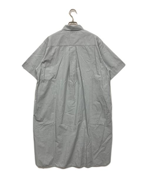 DANTON（ダントン）DANTON (ダントン) コットンポプリン 半袖 ロングシャツワンピース スカイブルー サイズ:36の古着・服飾アイテム