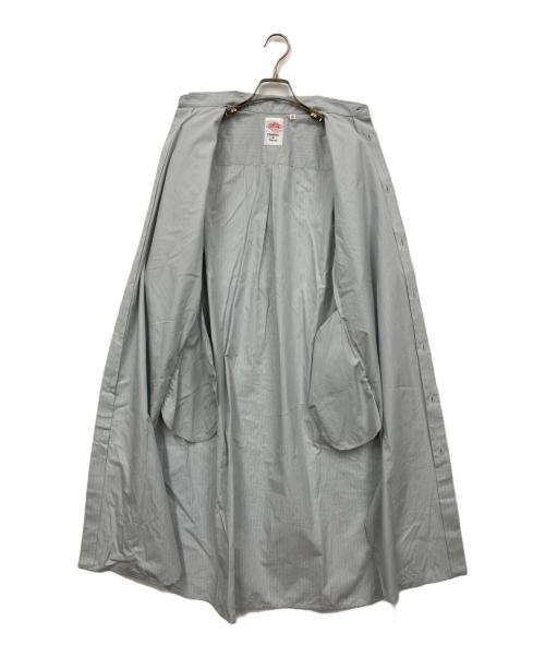 DANTON（ダントン）DANTON (ダントン) コットンポプリン 半袖 ロングシャツワンピース スカイブルー サイズ:36の古着・服飾アイテム