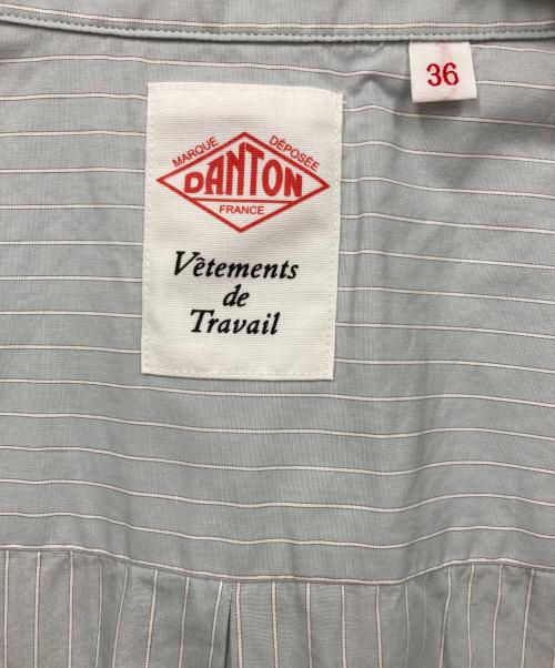 DANTON（ダントン）DANTON (ダントン) コットンポプリン 半袖 ロングシャツワンピース スカイブルー サイズ:36の古着・服飾アイテム