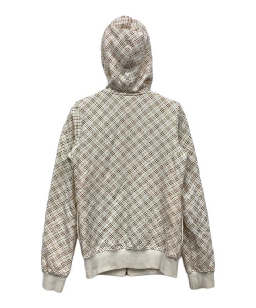 BURBERRY BLUE LABEL（バーバリー ブルー レーベル）BURBERRY BLUE LABEL (バーバリー ブルー レーベル) リバーシブルジップパーカー ホワイト サイズ:38の古着・服飾アイテム