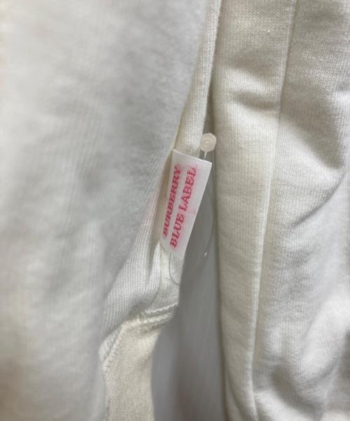 BURBERRY BLUE LABEL（バーバリー ブルー レーベル）BURBERRY BLUE LABEL (バーバリー ブルー レーベル) リバーシブルジップパーカー ホワイト サイズ:38の古着・服飾アイテム