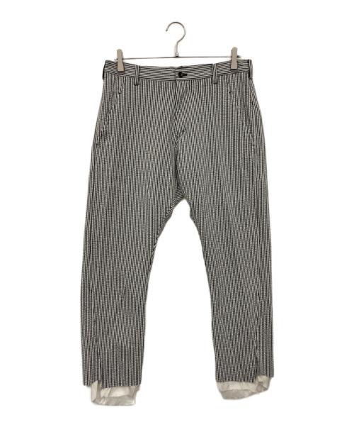 sulvam（サルバム）sulvam (サルバム) ストライプパンツ ホワイト サイズ:Mの古着・服飾アイテム