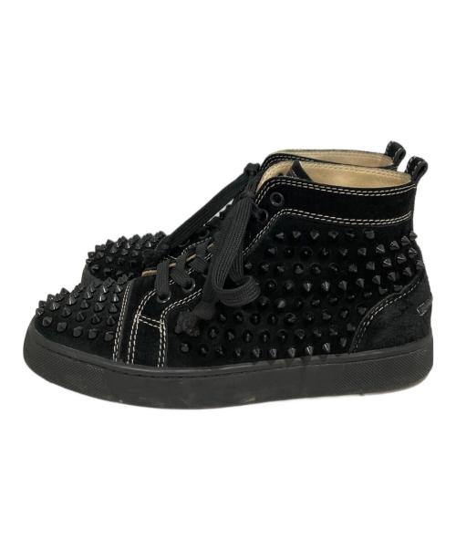 Christian Louboutin（クリスチャン・ルブタン）Christian Louboutin (クリスチャン・ルブタン) ハイカットスニーカー ブラック サイズ:37の古着・服飾アイテム