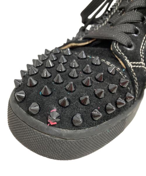 Christian Louboutin（クリスチャン・ルブタン）Christian Louboutin (クリスチャン・ルブタン) ハイカットスニーカー ブラック サイズ:37の古着・服飾アイテム
