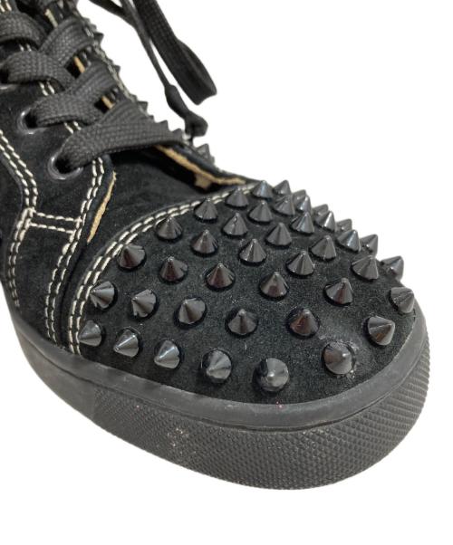 Christian Louboutin（クリスチャン・ルブタン）Christian Louboutin (クリスチャン・ルブタン) ハイカットスニーカー ブラック サイズ:37の古着・服飾アイテム