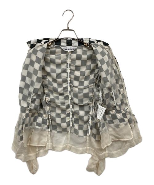 COMME des GARCONS COMME des GARCONS（コムデギャルソン コムデギャルソン）COMME des GARCONS COMME des GARCONS (コムデギャルソン コムデギャルソン) レイヤードシャツ グレー サイズ:Sの古着・服飾アイテム