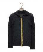ISSEY MIYAKE FETEイッセイミヤケフェット）の古着「プリーツシャツ」｜ブラック