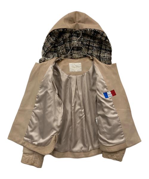 GRACE CLASS（グレースクラス）GRACE CLASS (グレースクラス) ラムレザージャケット ベージュ サイズ:36の古着・服飾アイテム