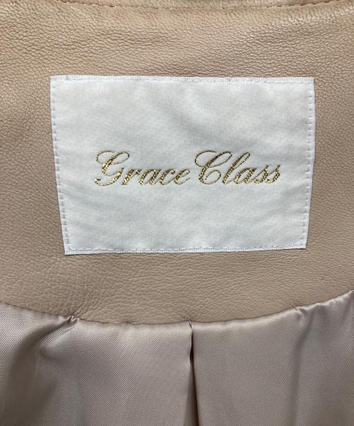 GRACE CLASS（グレースクラス）GRACE CLASS (グレースクラス) ラムレザージャケット ベージュ サイズ:36の古着・服飾アイテム