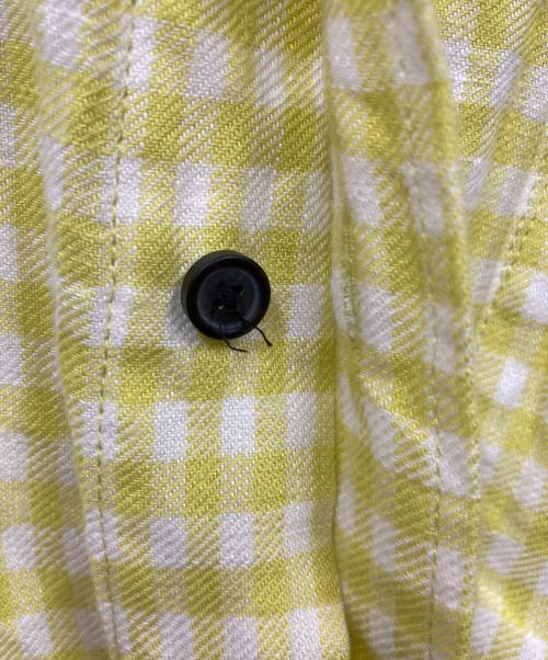 Acne studios（アクネ ストゥディオズ）ACNE STUDIOS (アクネ ストゥディオズ) ATLENT PICNIC リネンチェックシャツ イエロー サイズ:46の古着・服飾アイテム