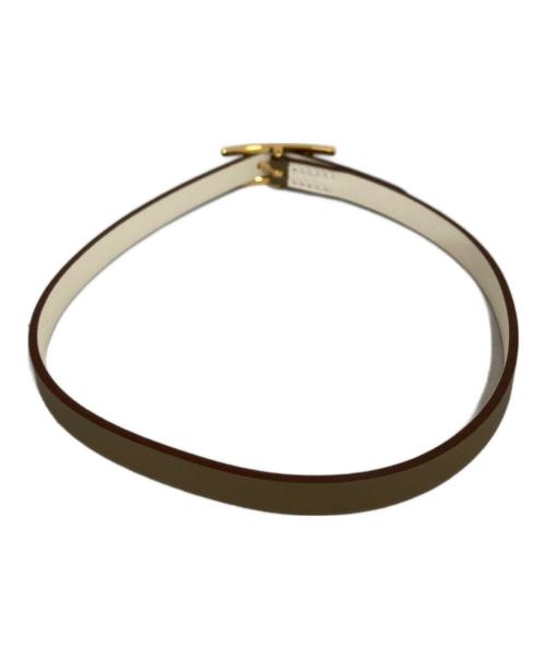 HERMES（エルメス）HERMES (エルメス) Hapi3 bracelet ベージュの古着・服飾アイテム