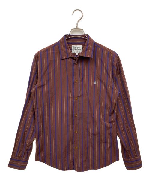 Vivienne Westwood man（ヴィヴィアン ウェストウッド マン）Vivienne Westwood man (ヴィヴィアン ウェストウッド マン) シャツ ブラウン サイズ:48の古着・服飾アイテム