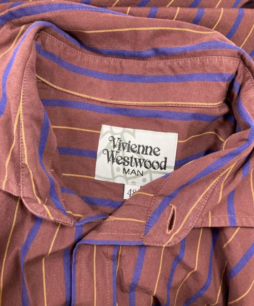 Vivienne Westwood man（ヴィヴィアン ウェストウッド マン）Vivienne Westwood man (ヴィヴィアン ウェストウッド マン) シャツ ブラウン サイズ:48の古着・服飾アイテム