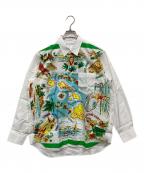 COMME des GARCONS SHIRTコムデギャルソンシャツ）の古着「プリント シャツ」｜ホワイト